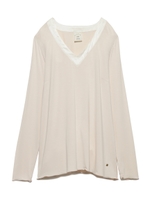 モダールバイカラートップス/PNK