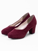 ハートパンプス/ワイン