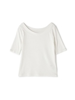 ボートネックカットソー/ホワイト(030)