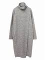 切替ロングカットワンピース/ブラック
