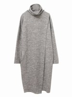 切替ロングカットワンピース/ブラック