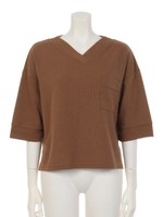 両VフレアースリーブTOPS/KHAKI