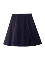 [L]スエードフレアスカート/ネイビー(093)