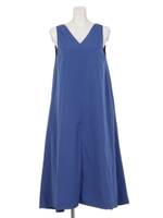 【Omekashi】フレアータンクワンピース/BLUE