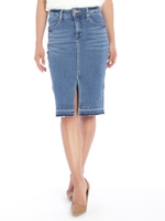 前スリットヘリテージスカート/ブルー