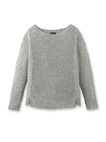 [S]編み柄MIXメランジニット/ライトグレー(411)