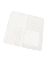 ドット&ストライプシルクチーフ/シルバー(006)