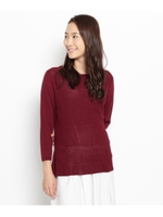 ボートネックニットプルオーバー/キャメル(041)