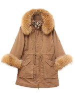 プレミアムボリューム5Wayファーモッズ/モカベージュ