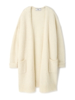 アルパカブークレーカーディガン/ホワイト(030)