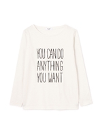 オーガニックコットンロンTシャツ/カーキ(180)