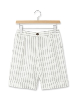 タックバミューダパンツ/アイボリー(304)