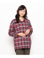 ドロップショルダースキッパーシャツ/ワインレッド(263)