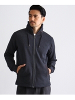 裏毛ジャガードボリュームネックパーカー/オフホワイト(003)