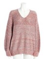 [GREED]TWEED KNIT Long V-neck/RED MIX