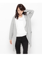 フーディリバーシブルカーディガン/ライトグレー(511)