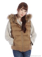 フードファーベスト/カーキ