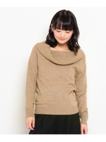 メランジオフショルダーニット/ホワイト(001)