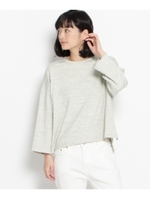 ワイドスリーブクルーネックプルオーバー/アイボリー(004)