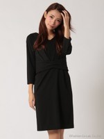 タックウエストワンピ/キャメル