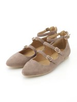 トリプルストラップサンダル/ピンク