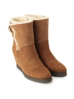 インヒールムートンブーツ/ベージュ系(554)