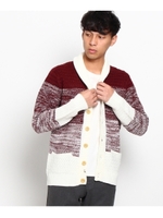 バスケット編みニットカーディガン/カーキ(427)