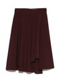 【emmi atelier】アシンメトリーフレアスカート/BLK