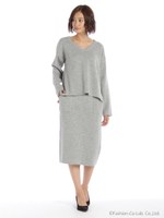 12GVネックニットセットアップ/ハイ