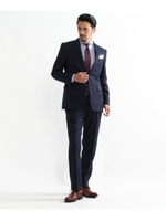 ツイルストライプシングルスーツ Fabric by MIYUKIKEO/ダークブラウン(343)