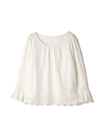 リバーシブルレースブラウス/ホワイト(030)