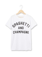 ロゴプリントクルーネックTシャツ/ホワイト系(002)