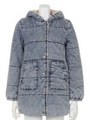【ANAP】ケミカルデニム×ボア中綿ロングジャケット/BL