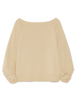 オフショルスウェットプルオーバー/BEG