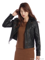 合皮ライダーズジャケット/クロ