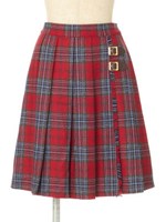 【F i.n.t】キルトプリーツスカート/BROWN×BR