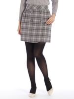 Ｗ釦47丈タイトSK/クロ