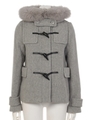 FOXファーショートダッフルCT/T.GRY