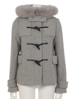 FOXファーショートダッフルCT/T.GRY