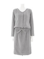 コーデュロイブラウジングワンピ/ブラック