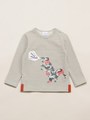 BOYSボーダー長袖Tシャツ/グリーン