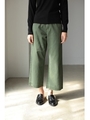 【AZUL by moussy】フレイドヘムワイドパンツ/KHA