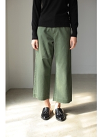 【AZUL by moussy】フレイドヘムワイドパンツ/KHA