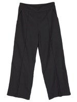 センタープレスワイドパンツ/ブラック