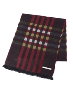 チェックマフラー/ボルドー(264)