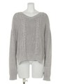 ピグメントニットTOPS/LGRY
