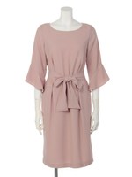 フレアスリーブワンピース/ピンク