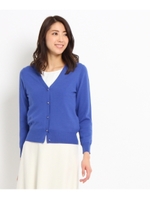 〔洗える〕変わりボタンニットカーディガン/カーキ(027)