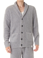 【AZUL by moussy】モールニットショールカーデ/GRY