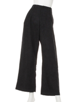 【mystic】起毛ジャガードハイウエストPT/ブラック